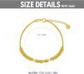 wholesale 18K Gold Leaf Design Italian Link Chain Bracelet for Women's-0-4