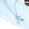wholesale Sterling Silver & Austrian Crystal Stethoscope Necklace for Medical Professionals-0-2