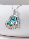wholesale 925 Sterling Silver Elephant Family Pendant Necklace with 1-5 Cubs Mothers Day Gifts for Women-0-25