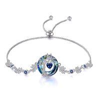 wholesale 925 Sterling Silver Tree of Life Bracelet for Women Birthstone Charm Gemstone Anniversary Birthday Christmas Gifts for Wife Mom-09-Sep-Sapphire