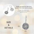 wholesale 925 Sterling Silver Celtic Knot Leverback Drop Earrings for Women - Minimalist  Ideas-0-1