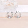 wholesale 925 Sterling Silver Hypoallergenic Axolotl Hoop Earrings for Women Girls Minimalist Cute Animal -0-2