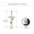 wholesale 925 Sterling Silver Bee and Infinity Cross Pendant Necklaces for Women Gift Ideas-0-3