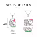 wholesale 925 Sterling Silver Cat Butterfly Pendant Necklace for Women Gifts-0-4