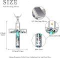 wholesale 925 Sterling Silver Cross with Abalone Shell and Tree Design Pendant Necklace for Women-0-3