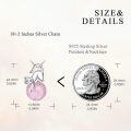 wholesale 925 Sterling Silver Pink Rose Quartz Cat Pendant Necklace for Women Girls -0-4