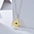 wholesale 14K Gold Plated & 925 Sterling Silver Evil Eye Sun Necklace for Women, Dainty Hypoallergenic Jewelry Gift-0-3