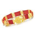 wholesale 925 Sterling Silver Green Jade Link Bracelet Wholesale With Intricate Clasp Design-0-57