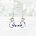 wholesale 925 Sterling Silver Dragonfly Flower Drop Earrings for Women Girls -0-1