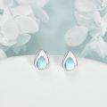 wholesale 925 Sterling Silver Moonstone Teardrop Stud Earrings for Women Gift Ideas-0-2