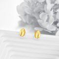 wholesale 14k Gold Polished Cowrie Shell Stud Earrings For Women-0-4