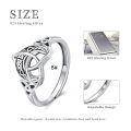 wholesale 925 Sterling Silver Knotwork Ring-0-2