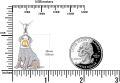 wholesale 925 Sterling Silver CZ Labrador Retriever Pendant Necklace for Pet Lovers-0-3