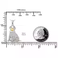wholesale 925 Sterling Silver CZ Labrador Retriever Pendant Necklace Wholesale for Pet Lovers-0-3