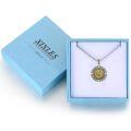 wholesale 925 Sterling Silver Valknut Rune Pendant Necklace-0-6