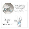 wholesale 925 Sterling Silver Celtic Knot Moonstone Drop Earrings-0-4