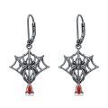 TOUPOP 925 Sterling Silver Dangle Earrings Coffin Bat Cat Spider Claddagh Music Note-0-0