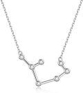 wholesale 925 Sterling Silver Austrian Crystal Zodiac Pendant Necklace - 12 Constellations Astrology s for Women-0-0