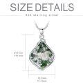 wholesale 925 Sterling Silver Black Onyx Vine Leaf Pendant Necklace For Women-0-17