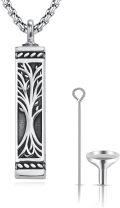 wholesale  Tree of Life Cremation Jewelry Keepsake Urn Pendant with Funnel and Fill Tool -0-0
