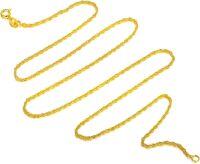 wholesale 18K Gold Rope Chain Necklace - Thin & Durable Jewelry for Women -Gold Rope Chain