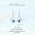 wholesale 925 Sterling Silver Blue Turtle Starfish Teardrop Dangle Earrings-0-5