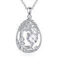 wholesale 925 Sterling Silver Heart Pendant Necklace Wholesale Gold Plated-0-125