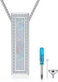wholesale Sterling Silver Opal Urn Necklace for Ashes Cremation Jewelry-0-107