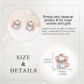 wholesale 925 Sterling Silver Blue Stone Monkey Stud Earrings-0-4