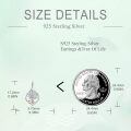 wholesale 925 Sterling Silver Tree Of Life Dangle Earrings-0-4