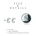 wholesale  925 Sterling Silver & Turquoise Cross Ear Cuff Non-Pierced Cartilage Clip-On Helix Earrings Wholesale for Women Faith Fashion Jewelry Gift-0-2