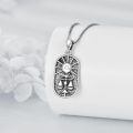 wholesale 925 Sterling Silver Libra Zodiac Sign Pendant Necklace for Women-0-2