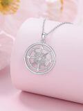 TOUPOP Sterling Silver Compass Pendant Necklace Jewelry Gift For Women-0-1