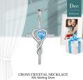 wholesale TOUPOP Christmas Gifts For Women Cross Necklaces For Women Infinity Pendant Sterling Silver Religious Jewelry Pendant Necklace With Birthstone Moon Necklace With Heart Crystal Birthday Gifts For Women -0-4