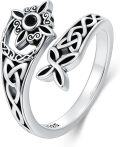 wholesale Witches Knot Ring 925 Sterling Silver Celtic Knot Ring Nudo De Bruja Plata 925 Original Witches Knot Jewelry Christmas Gifts For Women -0-0