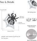 wholesale 925 Sterling Silver Spider Stud Earrings Animal s for Women Sister Daughter Hypoallergenic-0-5