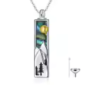 TOUPOP Silver Mountain Urn Necklace-0-0