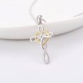 wholesale 925 Sterling Silver Celtic Knot Infinity Heart Love Pendant Necklace for Women Girls -0-5