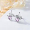TOUPOP Sterling Silver Skull Hand Stud Skeleton Earrings Gothic Jewelry-0-2