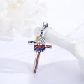 wholesale 925 Sterling Silver Bald Eagle Cross with American Flag Design Pendant Necklace for Men & Women-0-4
