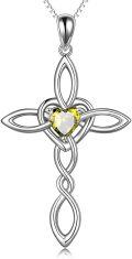 wholesale Sterling Silver Celtic Knot Cross Pendant Necklace Irish Infinity Love Heart Jewelry Gift-0-24