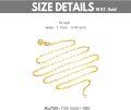 wholesale 18K Gold Oval Bead Chain Necklace for Women 60cm Length-0-4