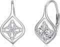 wholesale 925 Sterling Silver Celtic Knot Design Leverback Earrings for Women (Irish-Inspired)-0-0