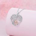 wholesale TOUPOP Father Necklace Sterling Silver Father Necklace Heart Tree Of Life Abalone Shell Jewelry Gifts -0-4