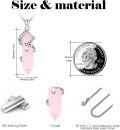 wholesale 925 Sterling Silver Pink Hexagonal Quartz Snake Pendant Necklace-0-2