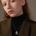 wholesale 925 Sterling Silver Dragon Rings Wholesale Crystal Pendant Necklace-0-1