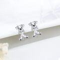 wholesale 925 Sterling Silver Cartoon Dog Stud Earrings for Women Girls Hypoallergenic-0-4