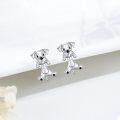 wholesale 925 Sterling Silver Cartoon Dog Stud Earrings for Women Girls Hypoallergenic-0-4