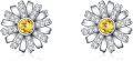wholesale 925 Sterling Silver Daisy Flower Stud Earrings with Crystals Birthday Christmas  for Her-0-0