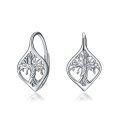 wholesale 925 Sterling Silver Monstera Leaf Leverback Dangle Drop Hoop Earrings for Women Gift Ideas-0-1
